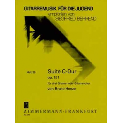 Suite C-Dur op.151 : für 3 Gitarren - Bruno Henze