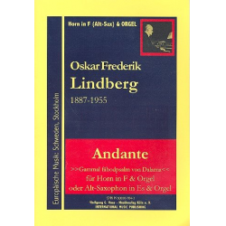 Andante : für Horn in F (Altsaxophon) - Oskar Frederik Lindberg