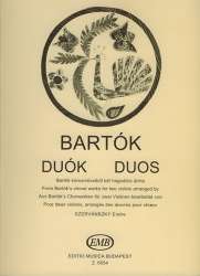 Duos aus Bartoks Chorwerken : - Bela Bartok