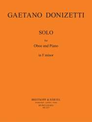 Solo f-Moll : für Oboe und Klavier -Gaetano Donizetti