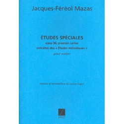Etudes speciales op.36 vol.1 : - Jacques Mazas