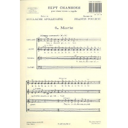 Marie : pour choeur mixte a cappella - Francis Poulenc