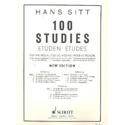 100 Studies op.32 vol.1 : 20 studies -Hans Sitt