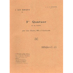 Streichquartett G-Dur Nr.3 : - Joseph Guy Marie Ropartz
