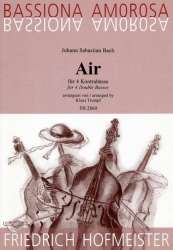 Air : für 4 Kontrabässe - Johann Sebastian Bach