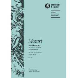 Missa C-Dur KV167 : - Wolfgang Amadeus Mozart / Arr. Ulrich Haverkampf