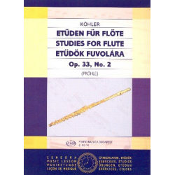 Etüden op.33,2 für Flöte - Ernesto Köhler