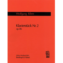 KLAVIERSTUECK NR.2 OP.8B (1971) - Wolfgang Rihm