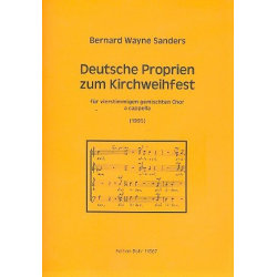 Deutsche Proprien zum Kirchweihfest : - Bernard Wayne Sanders