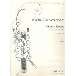Etüde Fis-Dur op.7,4 : für Klavier - Igor Strawinsky