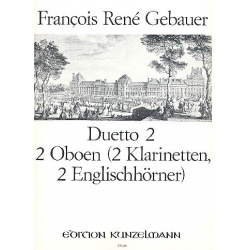 Duett Nr.2 : für 2 Oboen - Francois Rene Gebauer