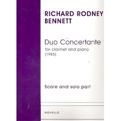 Duo Concertante : for clarinet and piano - Richard Rodney Bennett