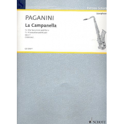 La campanella op.7 : für Altsaxophon - Niccolo Paganini / Arr. Raaf Hekkema