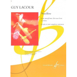 Noctilène pour saxophone alto - Guy Lacour