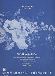 Triosonate F-Dur : für Flöte, - Antonio Lotti