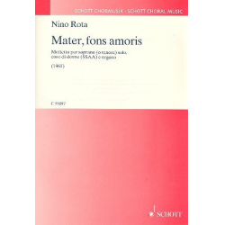 Mater fons amoris : für Sopran (Tenor), -Nino Rota