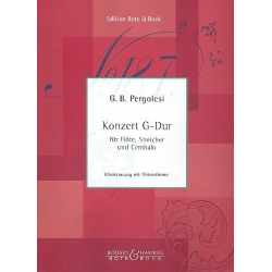 Konzert G-Dur für Flöte, Streicher -Giovanni Battista Pergolesi