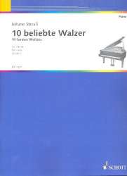 10 beliebte Walzer : für Klavier leicht -Johann Strauß / Strauss (Sohn)