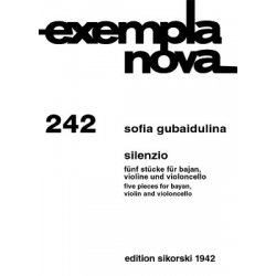 5 Stücke  : für Bajan, Violine - Sofia Gubaidulina