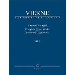 Sämtliche Orgelwerke Band 8,1 : - Louis Victor Jules Vierne