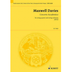 Concerto accademico : for string quartet - Sir Peter Maxwell Davies