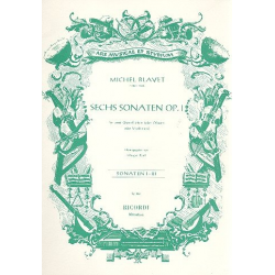 6 Sonaten Band 1 (Nr.1-3) : für 2 Flöten - Michel Blavet