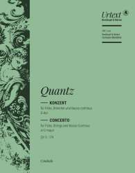 Konzert G-Dur - Cembalostimme -Johann Joachim Quantz / Arr.Horst Augsbach