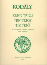 10 Trios für 3 Violoncelli - Zoltán Kodály