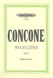 50 lecons op.9 : für mittlere - Giuseppe Concone