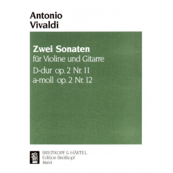 2 Sonaten aus op.2 : für Violine - Antonio Vivaldi / Arr. Rudolf Buttmann