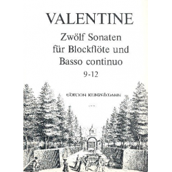 12 Sonaten Band 3 (Nr.9-12) : - Roberto Valentino