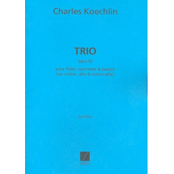 Trio op.92 : pour flûte, clarinette - Charles Louis Eugene Koechlin
