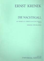 Die Nachtigall : für Gesang und Klavier -Ernst Krenek