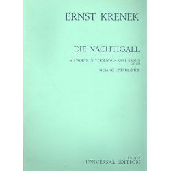 Die Nachtigall : für Gesang und Klavier -Ernst Krenek