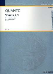 Sonata à 3 : for 3 alto recorders - Johann Joachim Quantz