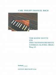 4 kleine Duette WQ115 : für - Carl Philipp Emanuel Bach
