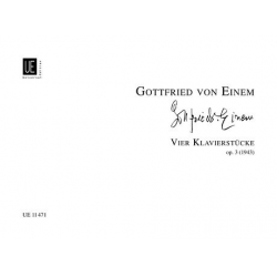 4 KLAVIERSTUECKE - Gottfried von Einem