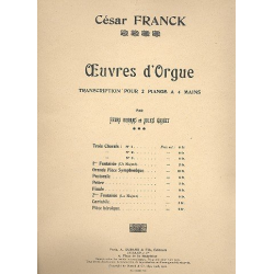 Fantaisie no.1 pour orgue : pour 2 pianos - César Franck