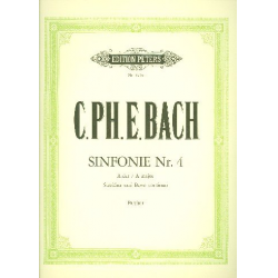 Sinfonie Nr. 4 A-Dur WQ182,4 : - Carl Philipp Emanuel Bach