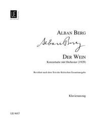 DER WEIN : KONZERTARIE FUER GESANG - Alban Berg