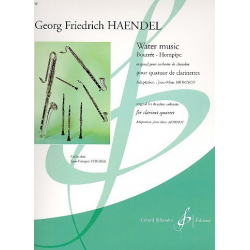 Water Music (extraits) pour 3 clarinettes et clarinette basse - Georg Friedrich Händel (George Frederic Handel) / Arr. Jean-Marc Morisot