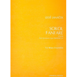 Sokol Fanfare : for 9 trumpets, 2 tenor tubes, - Leos Janacek