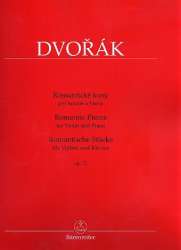 Romantische Stücke op.75 : für Violine - Antonin Dvorak