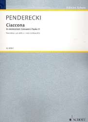 Ciaccona : per violino e viola - Krzysztof Penderecki
