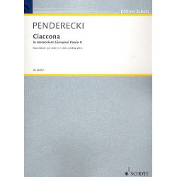 Ciaccona : per violino e viola - Krzysztof Penderecki