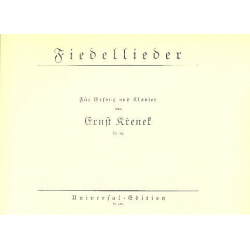Fiedellieder op.64 : für Gesang -Ernst Krenek
