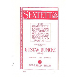 Sextett As-Dur op.19 : für Klarinette, -Gustav Bumcke