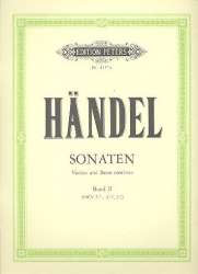 Sonaten für Violine und Basso continuo - Band 2 HWV 371/372/373 - Georg Friedrich Händel (George Frederic Handel)