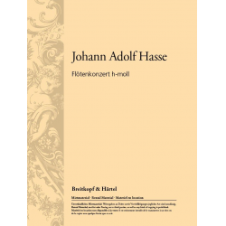 Konzert für Flöte, 2 Violinen, - Johann Adolf Hasse / Arr. Kurt Walther