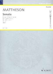SONATE B-DUR OP.1,11 : FUER - Johann Mattheson
